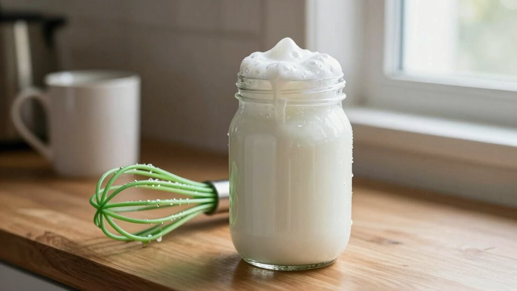 froth milk with common tools