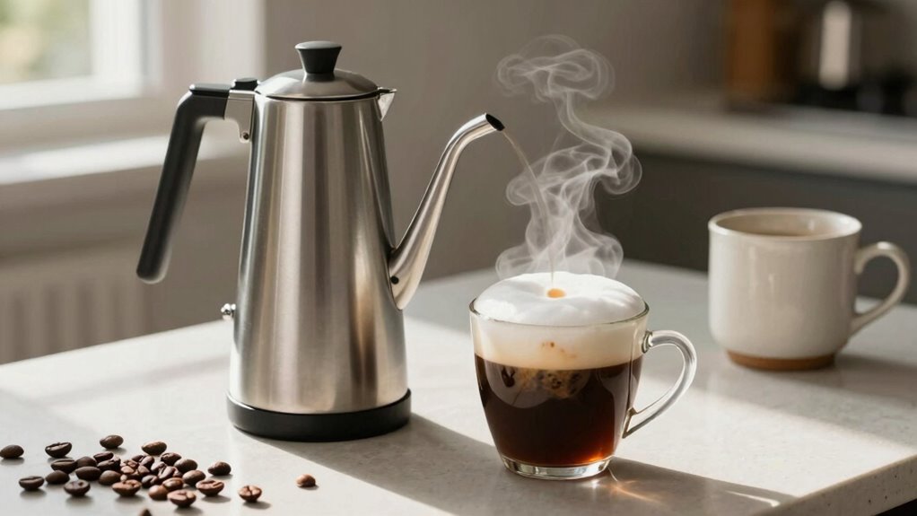 frothing milk enhances coffee