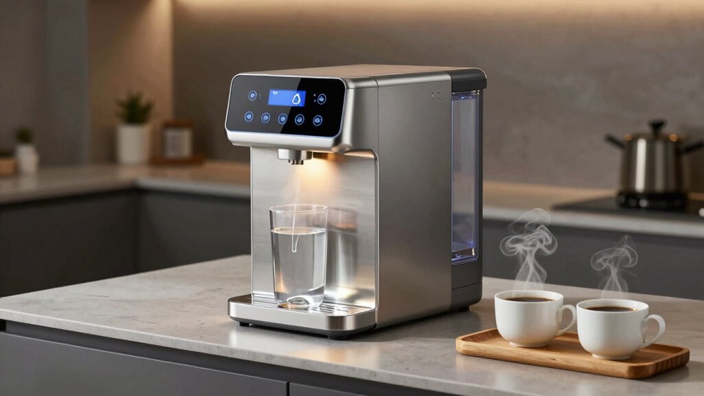 hot water dispenser features