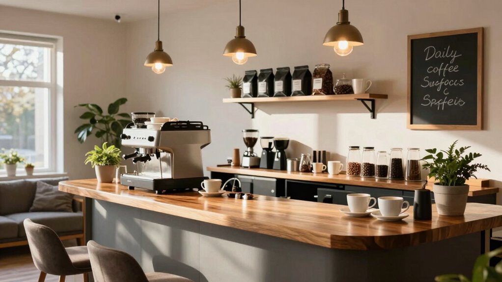 ideal location for coffee bar
