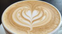 latte art heart simplified