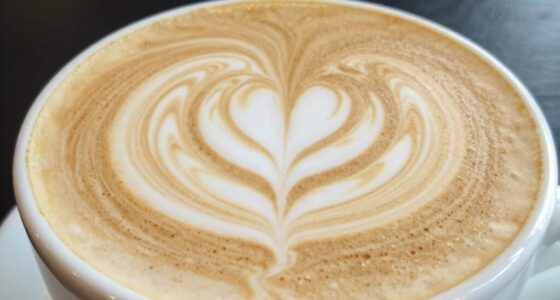 latte art heart simplified
