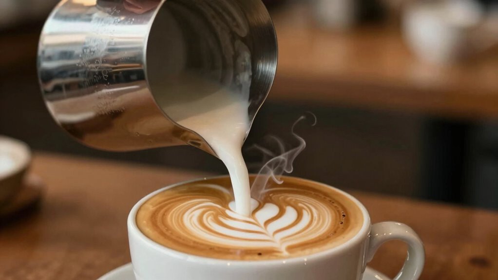 latte art pouring mastery