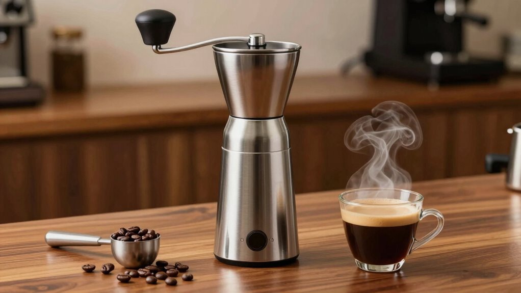 low retention grinder features