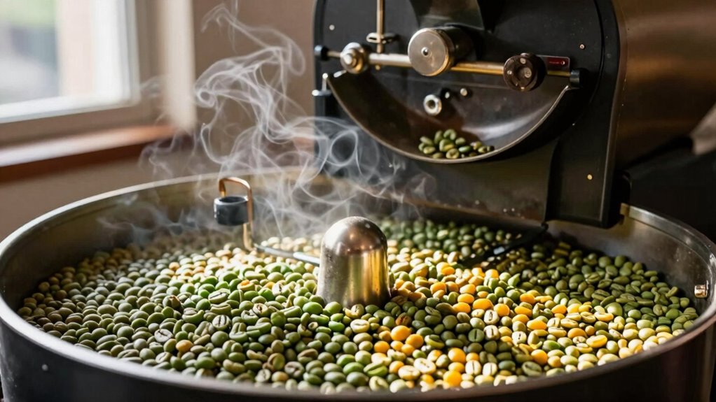 low smoke coffee bean selection