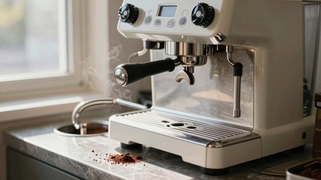 maintain espresso drain line