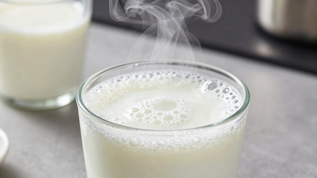maintain steady warm milk