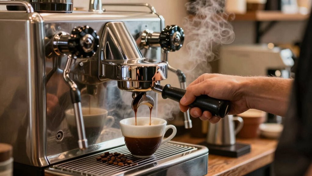 manual control espresso brewing