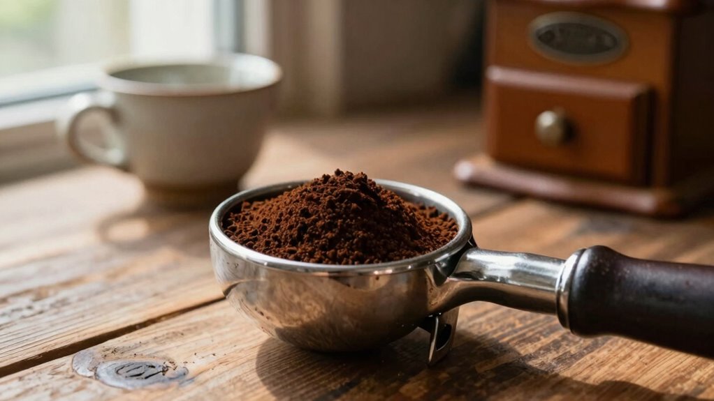 measure coffee with scoops