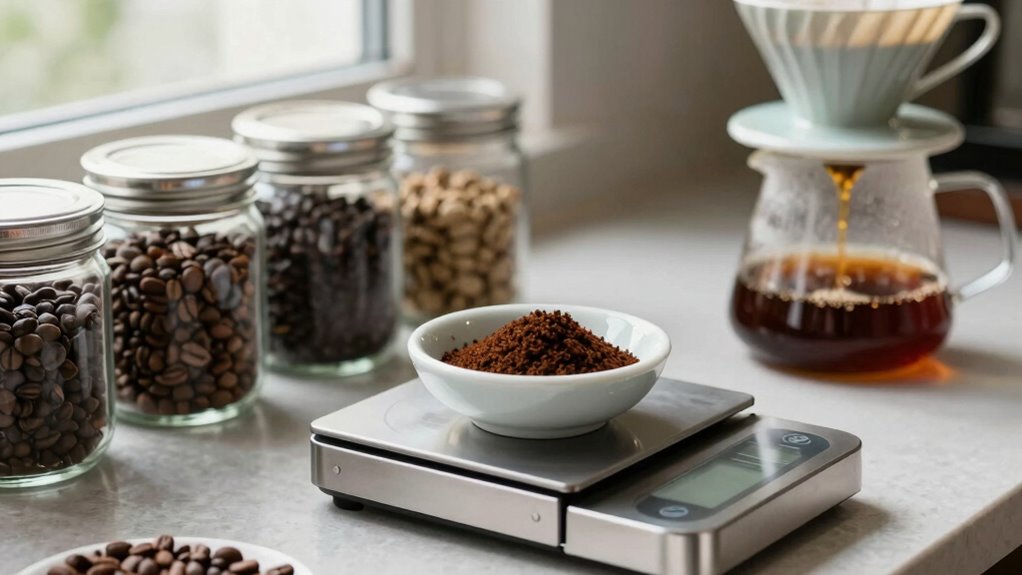 measuring coffee for consistency