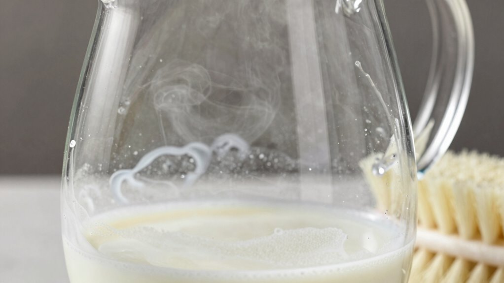 milk residue causes buildup
