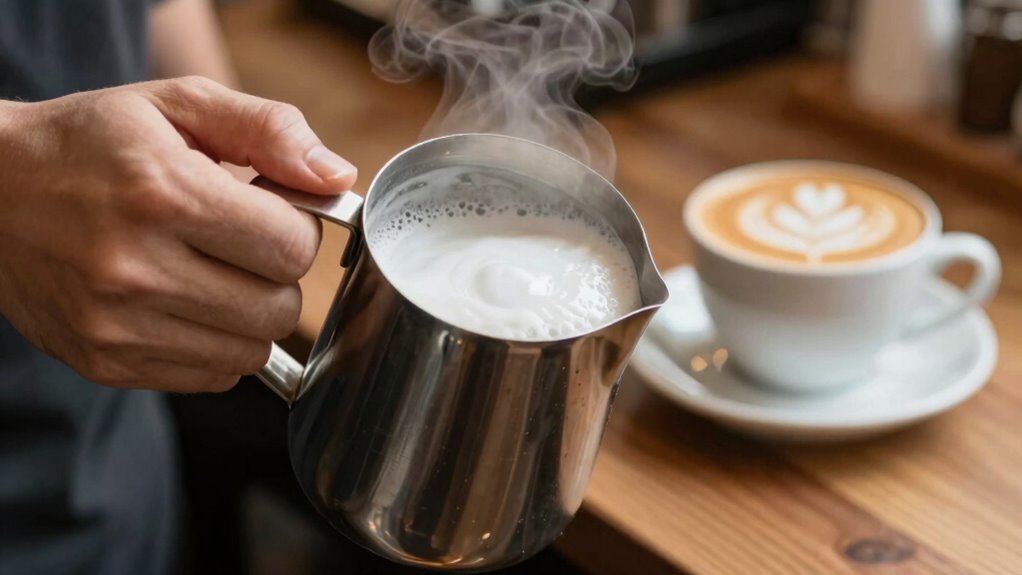 milk temperature controls foam