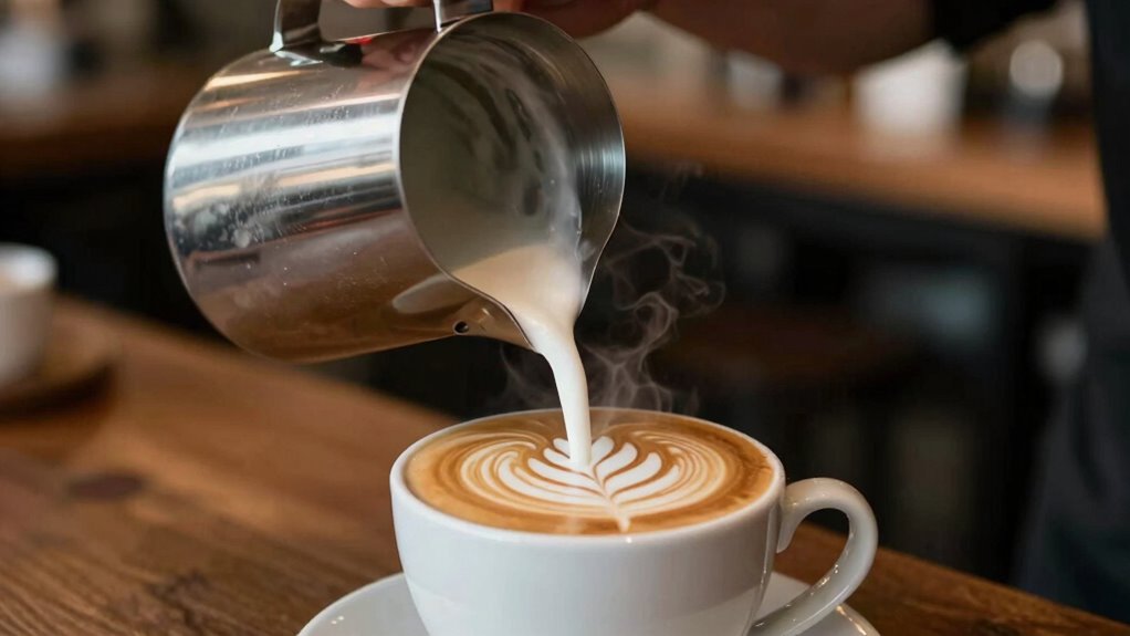 milk texture enhances latte art