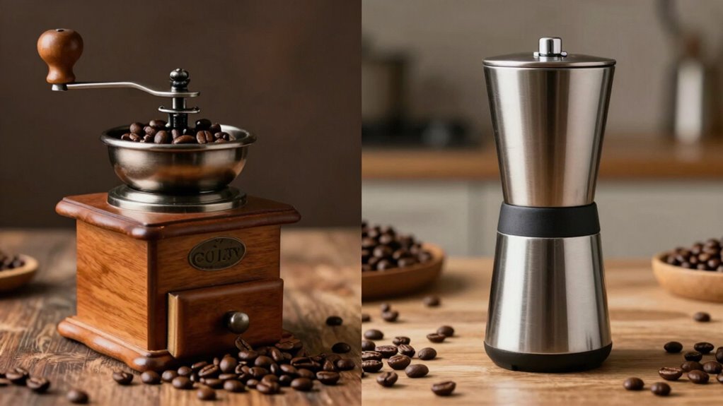 mindful coffee grinding experience