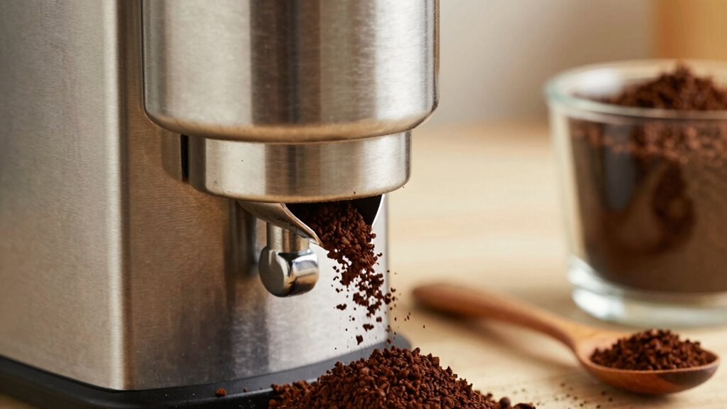 minimize coffee grinding static
