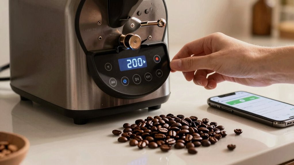monitor roast for consistency
