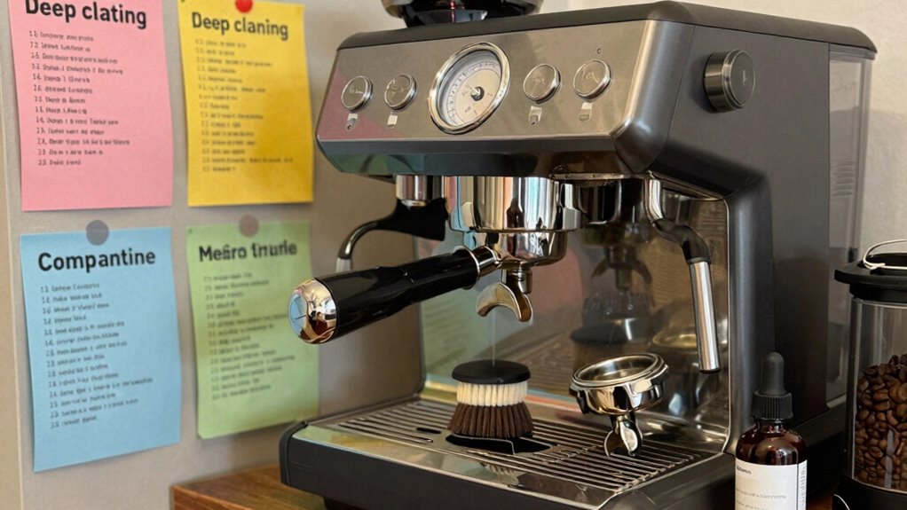monthly espresso machine cleaning