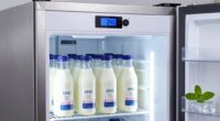 optimal milk fridge temperature