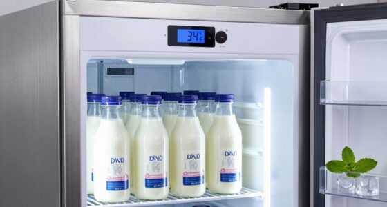 optimal milk fridge temperature