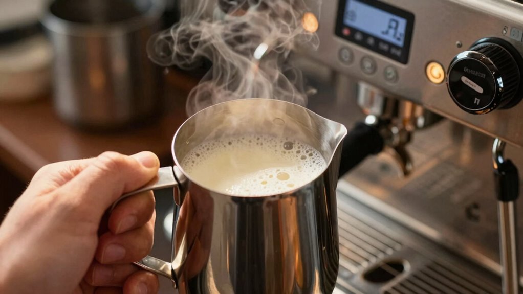 optimal oat milk steaming temperature