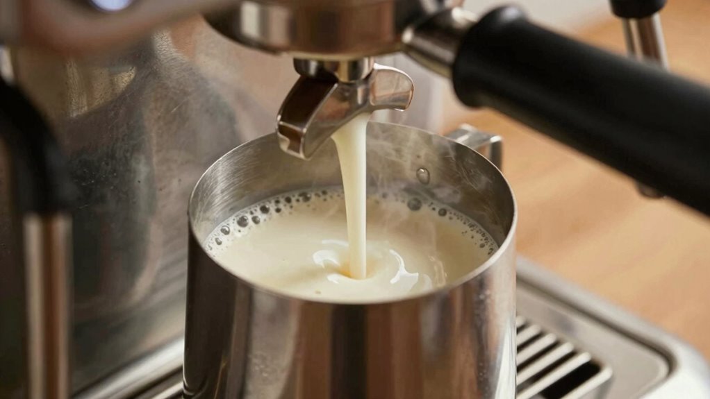 optimal oat milk steaming temperature