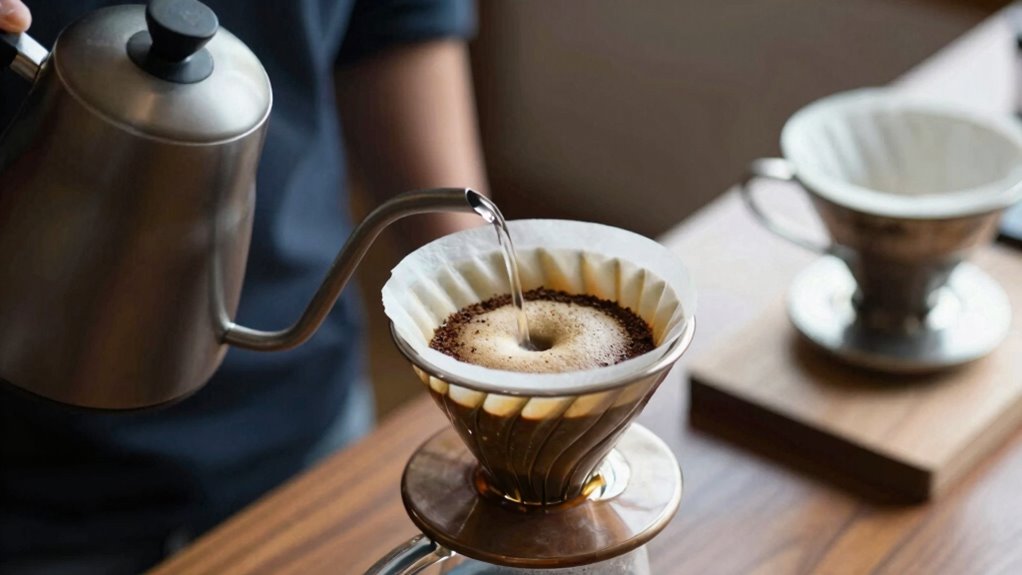 optimal pour over brew timing