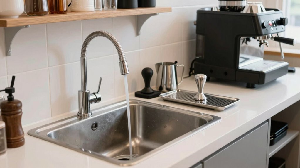 optimal rinse station placement