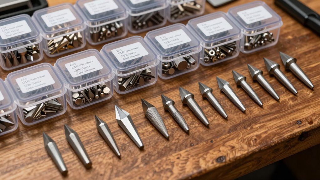 organize burrs by type