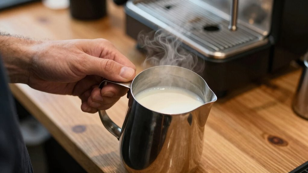 perfect almond milk froth
