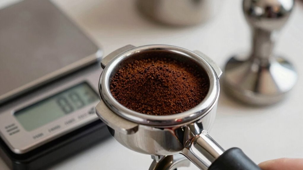 perfect coffee puck dosing