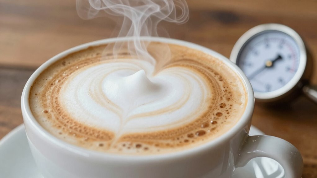 perfect latte milk temperatures