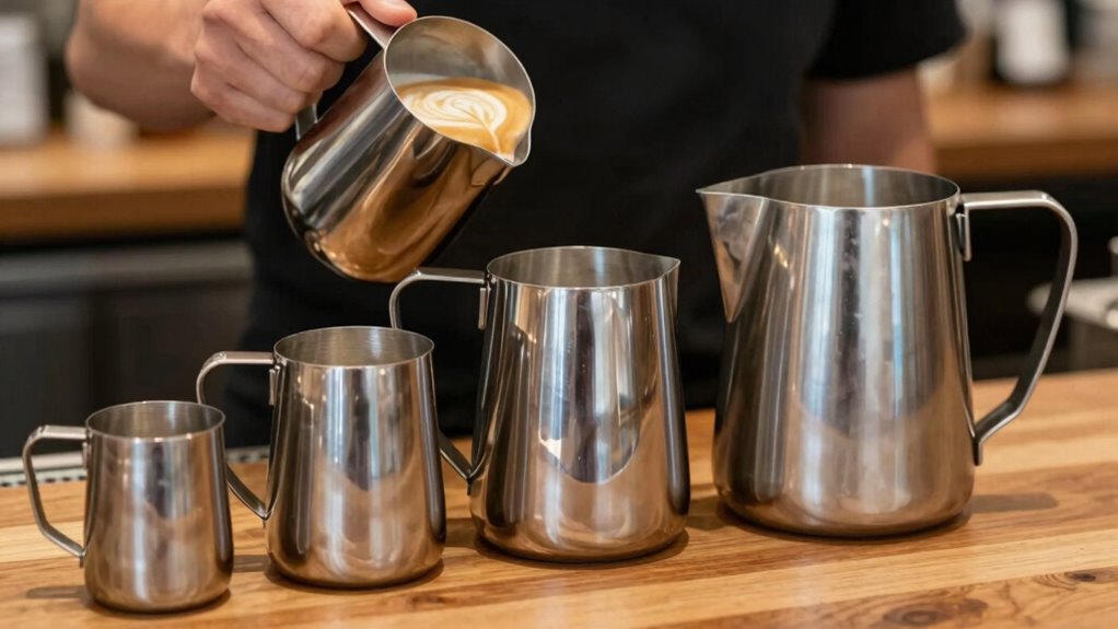 pitcher size influences latte art