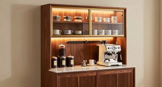 premium coffee bar cabinets