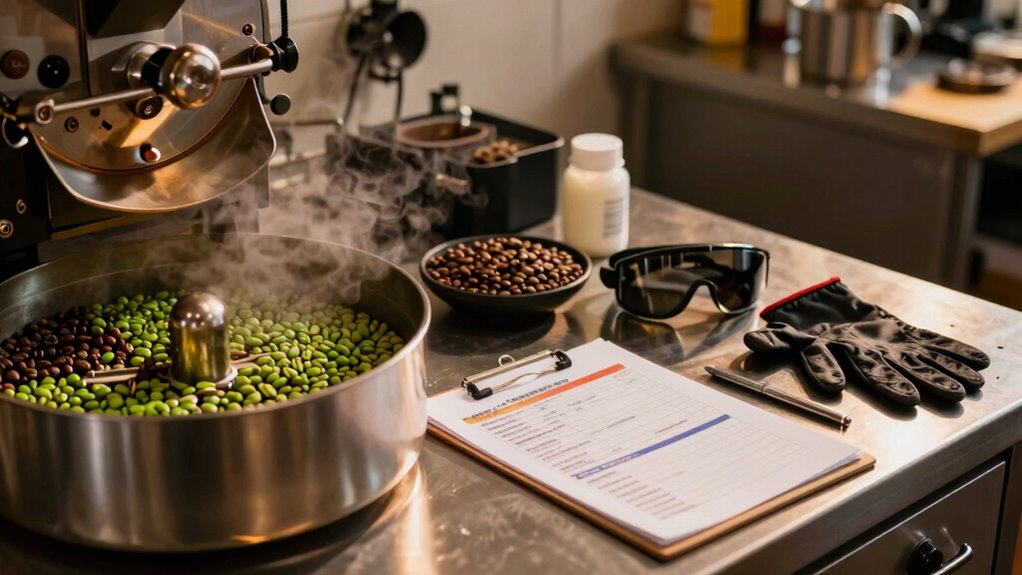 prioritize safety in roasting