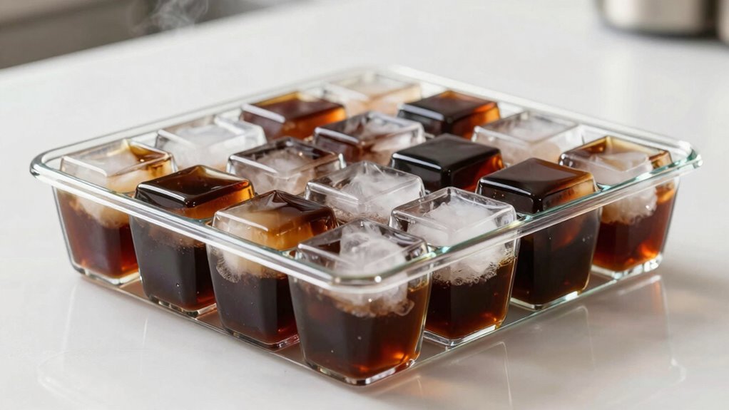 proper coffee freezing portions