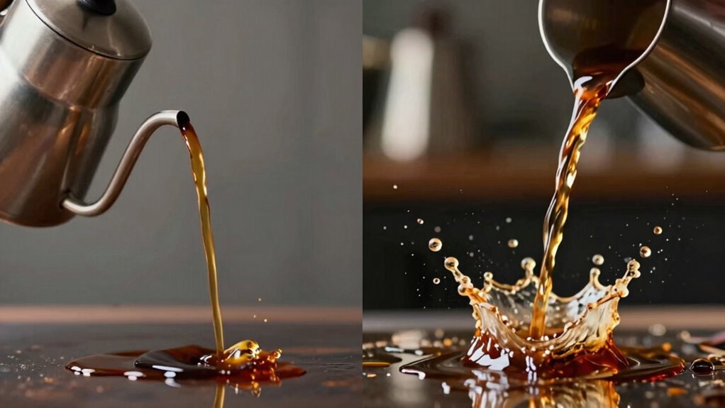 pulse vs continuous pouring techniques