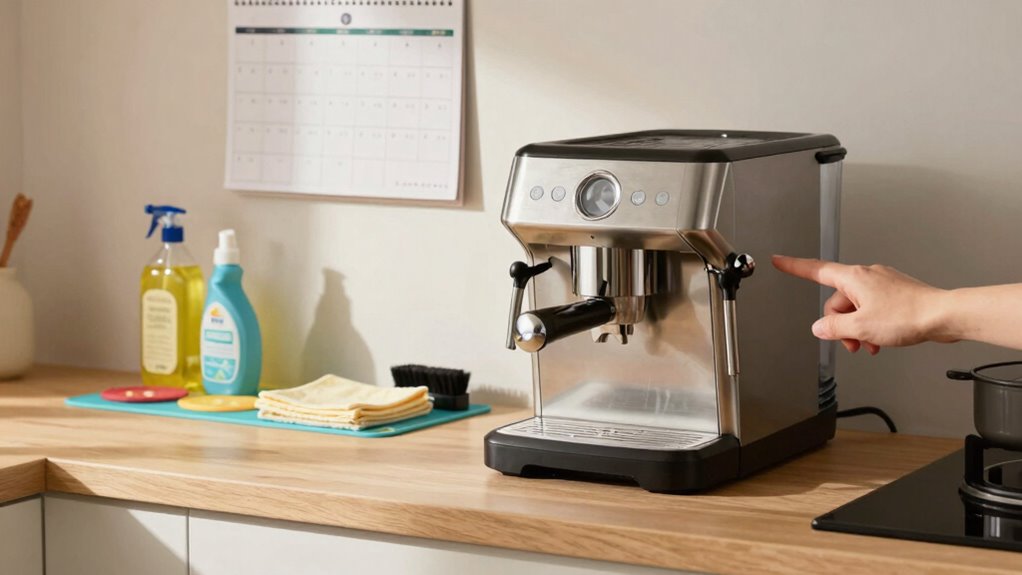 quick coffee machine maintenance