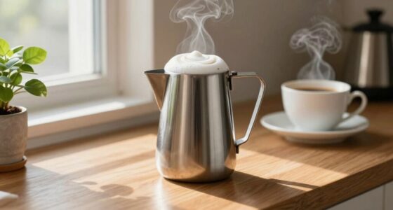 quick tidy milk frothing