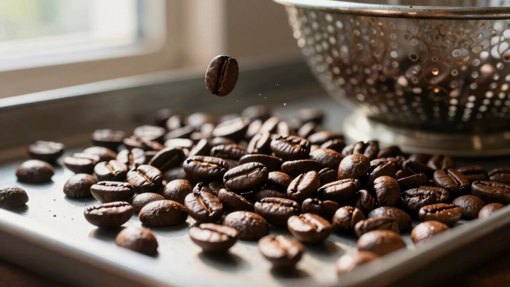 quickly cool roasted coffee