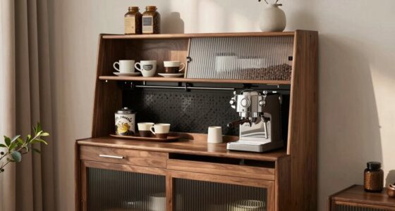 quiet coffee bar cabinets