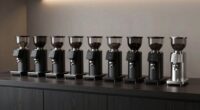 quiet low retention espresso grinders