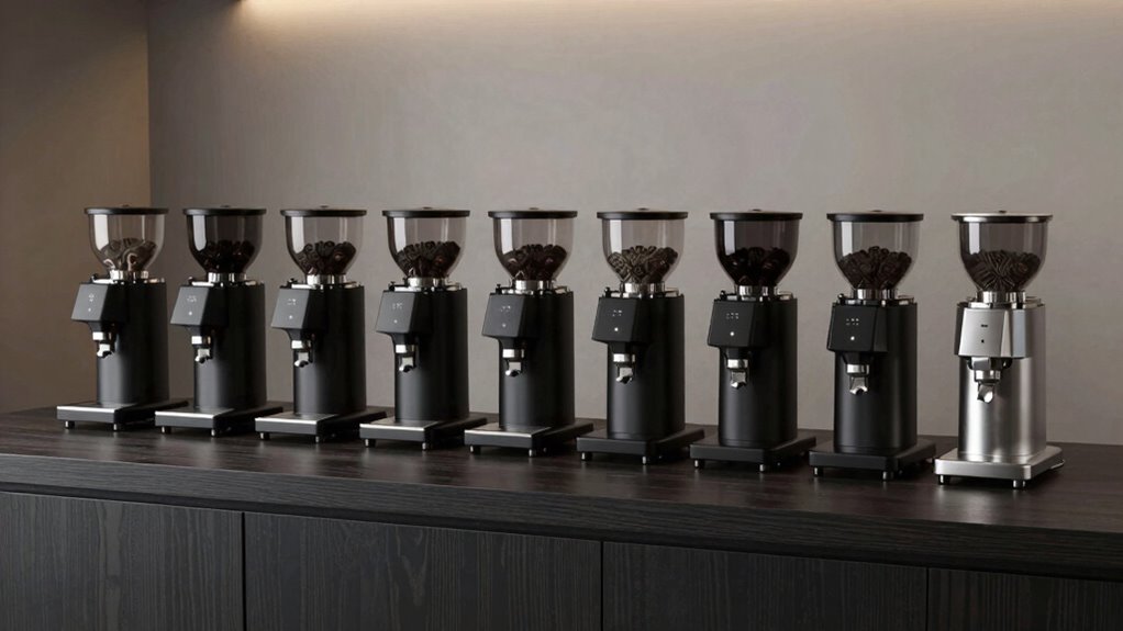quiet low retention espresso grinders
