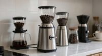 quiet stepless espresso grinders