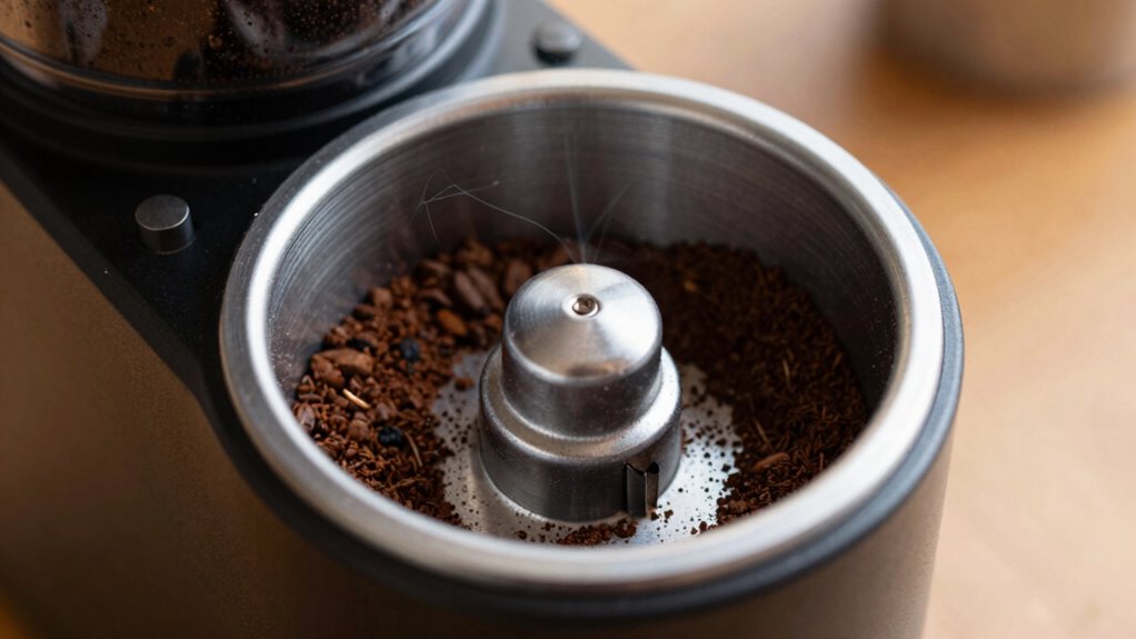 reducing static in coffee grinders