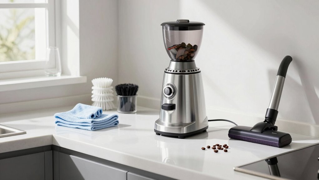 regular grinder cleaning routine
