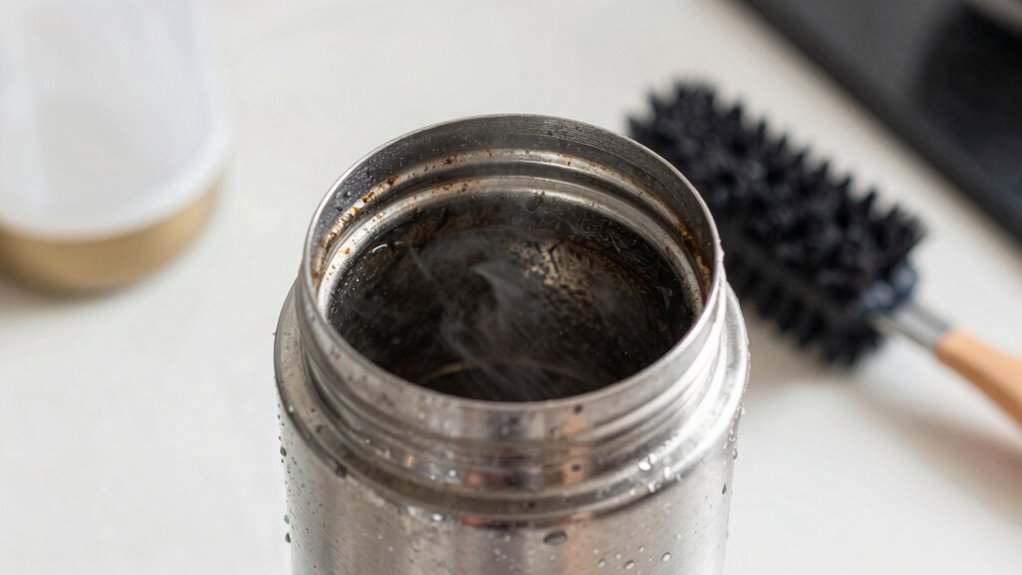 residual oils cause odor buildup