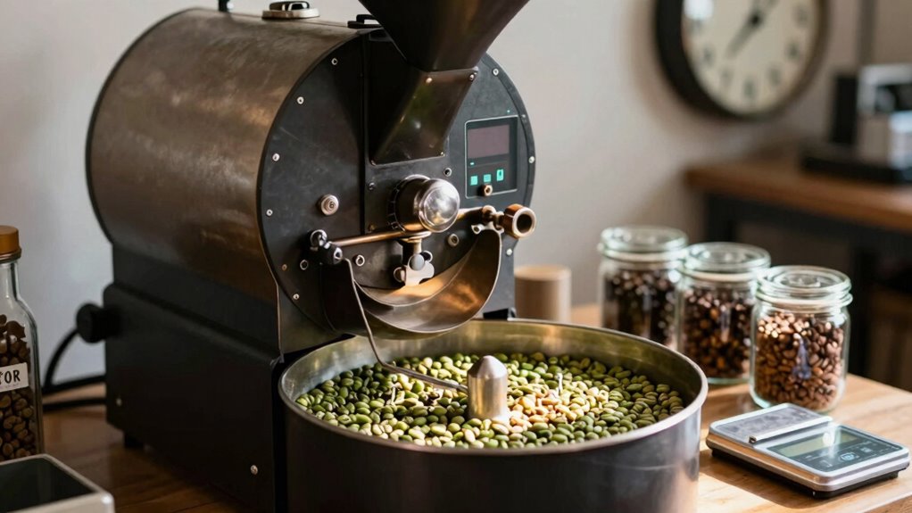 roasting time influences batch size