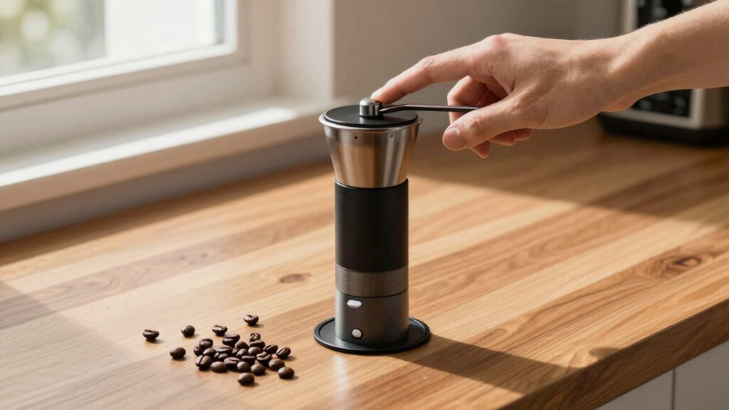secure your coffee grinder