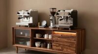 selecting coffee bar cabinet