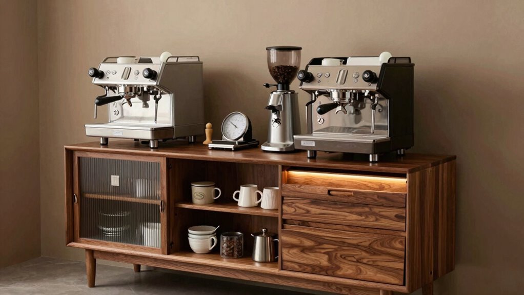 selecting coffee bar cabinet